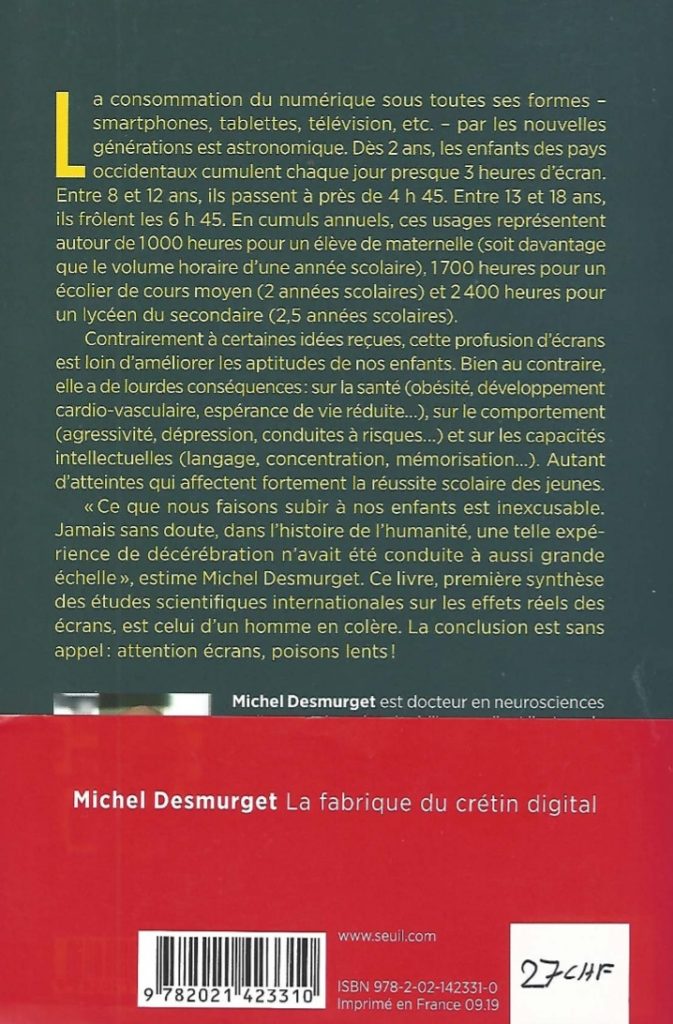 La fabrique du crétin digital. Les dangers des écrans pour nos enfants Nsanda La fabrique du crétin digital. Les dangers des écrans pour nos enfants Nsanda